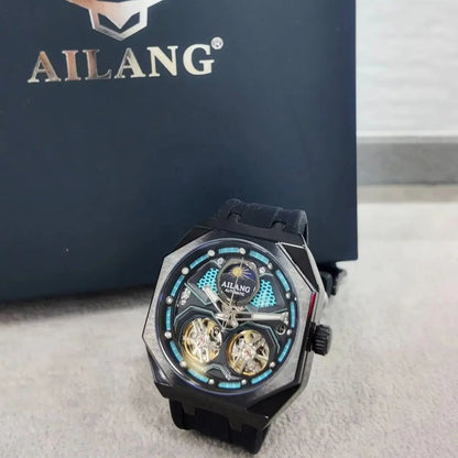 AILANG Double Tourbillon Mechanical Watch - Automatic Waterproof Luxury Timepiece 8839