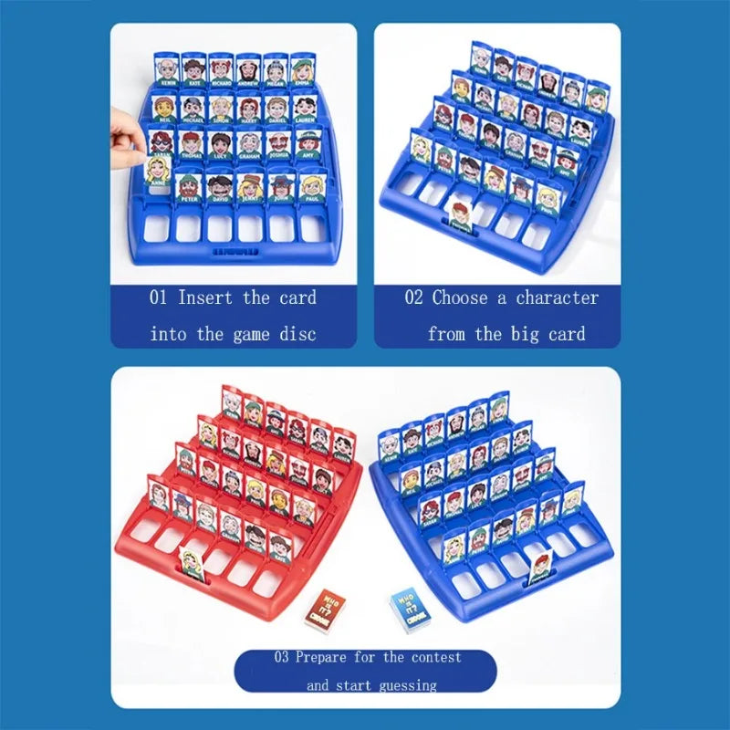 Head Game Logical Thinking Puzzle – Guess Who I Am, Parent-Child Interactive Board Game for Children
