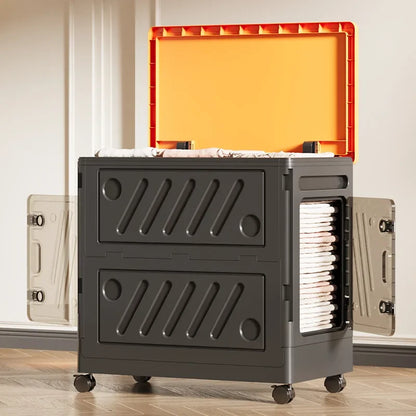Multi-Functional Storage Box - Removable Flip Lid Organizer for Clothes, Toys & Bedroom Essentials