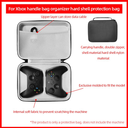 Dual Controller Carrying Bag – Shockproof Nylon Storage Case for Sony PS4, PS5, Switch Pro & Xbox Gamepads