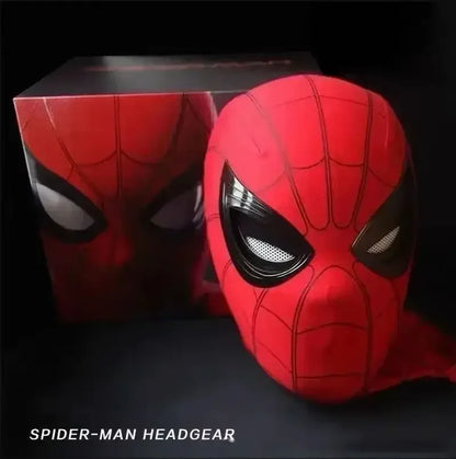 Miles Spider-Man 1:1 Electronic Mask - Moving Glowing Eyes with Ring Control for Cosplay & Collectors