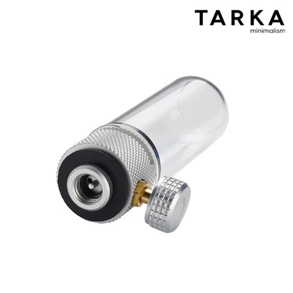 Candlestick-Style Metal Gas Lantern - Portable Ambient Light for Camping Tents, Canopies & Outdoor Use