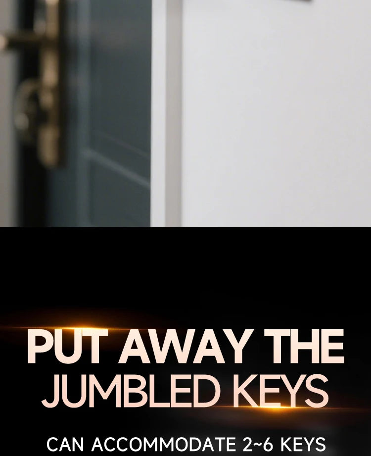 Key Organizer with Apple Find My — Built-In AirTag Holder, Holds 2–6 Keys, Car Keychain GPS Tracker (iOS Only)