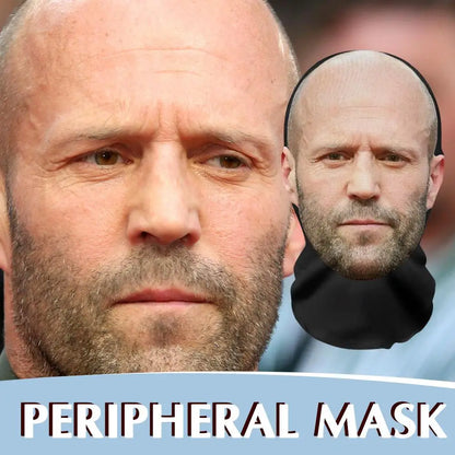 3D Pattern Mesh Face Mask – Funny Printed Head Scarf & Ice Silk Sunscreen Head Cover for Party, Cosplay & Celebrity Look