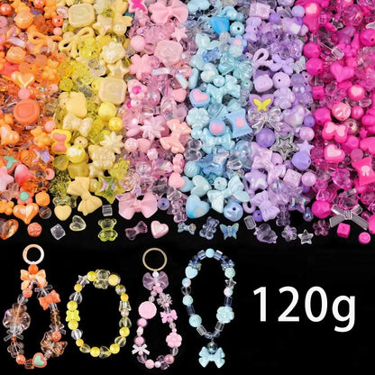 Candy Color Acrylic Beads - Mixed Style DIY Beads for Handmade Bracelets, Phone Chains & Jewelry Making