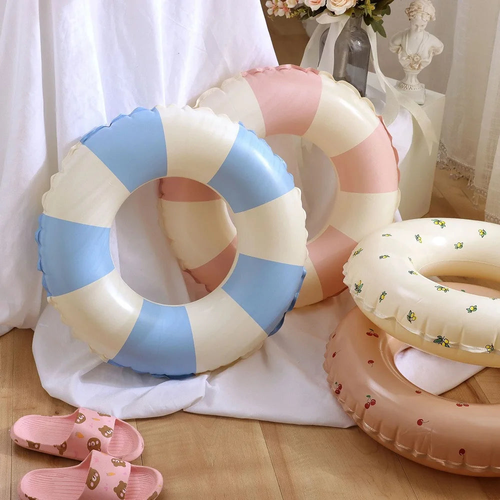 Rooxin Donut Swimming Ring - Inflatable Pool Float for Teens, Kids, and Babies, Water Play Pool Toy