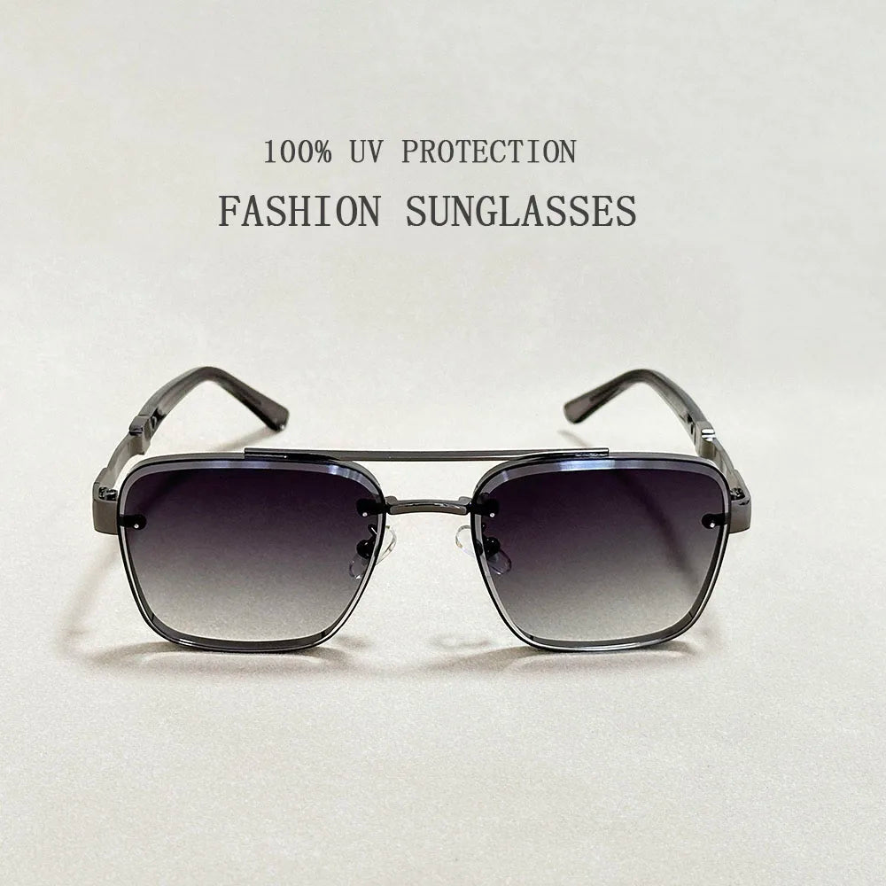 Luxury Square Sunglasses — Vintage Unisex Fashion Shades with UV Protection for Men & Women