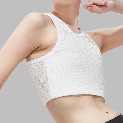 Hollow Out Breathable Chest Binder – Women’s Lesbian FTM Corset Vest, Summer Thin Tank Top Shaper Bustier
