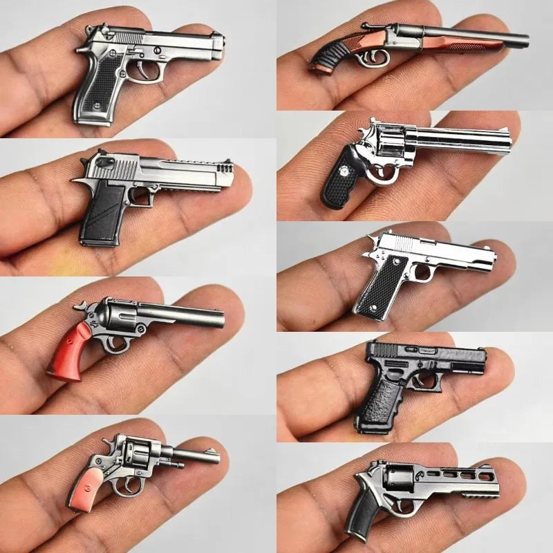 1/6 Scale Miniature Gun Set – Plastic P92, M1911, 98K, MP5K Rifles for 12" Action Figure Doll Accessories
