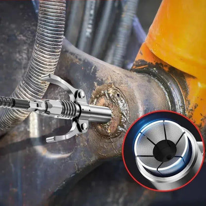 7000PSI Manual Grease Gun Kit – Pistol Grip High-Pressure Pump with 400CC Coupler for Heavy-Duty Maintenance