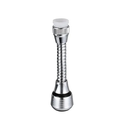 Stainless Steel Kitchen Faucet Sprinkler – Water-Saving Rotating Spray Extender, Lengthening Splash-Proof Bubbler