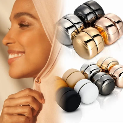 Magnetic Scarf Brooch Clips - Super Strong Shawl Pins & DIY Cardigan Clothing Accessories