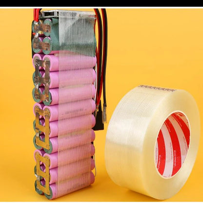Fiberglass Insulation Tape for Lithium Battery Packs – High-Temperature, Single-Sided Adhesive, Strong Fixing Wrap