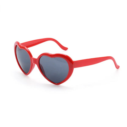 Women’s Fashion Heart-Shaped Glasses Watch - Nighttime Light Diffraction to Heart Shape, Stylish Female Sunglasses