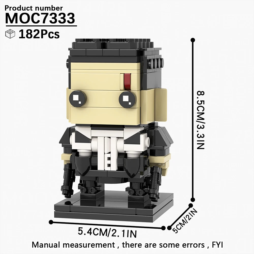 MOOXI Movie Series MOC BrickHeadz Building Blocks Set – DIY Educational Toy for Kids