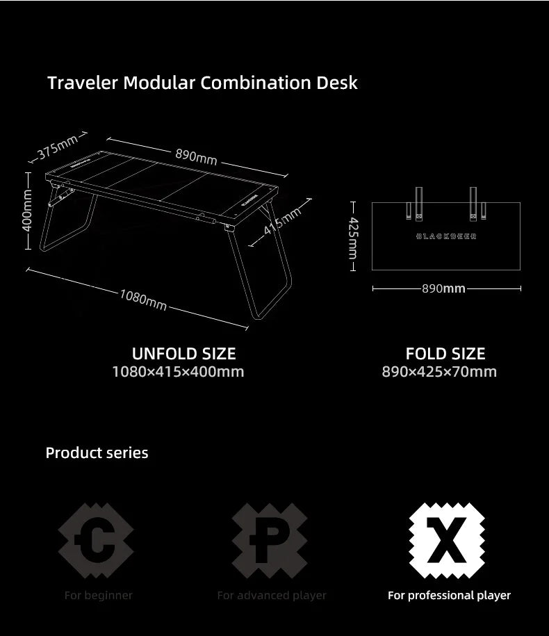 BLACKDEER Camping IGT Table – Folding Aluminum Alloy Portable Table for BBQ, Picnic, Fishing & Outdoor Use