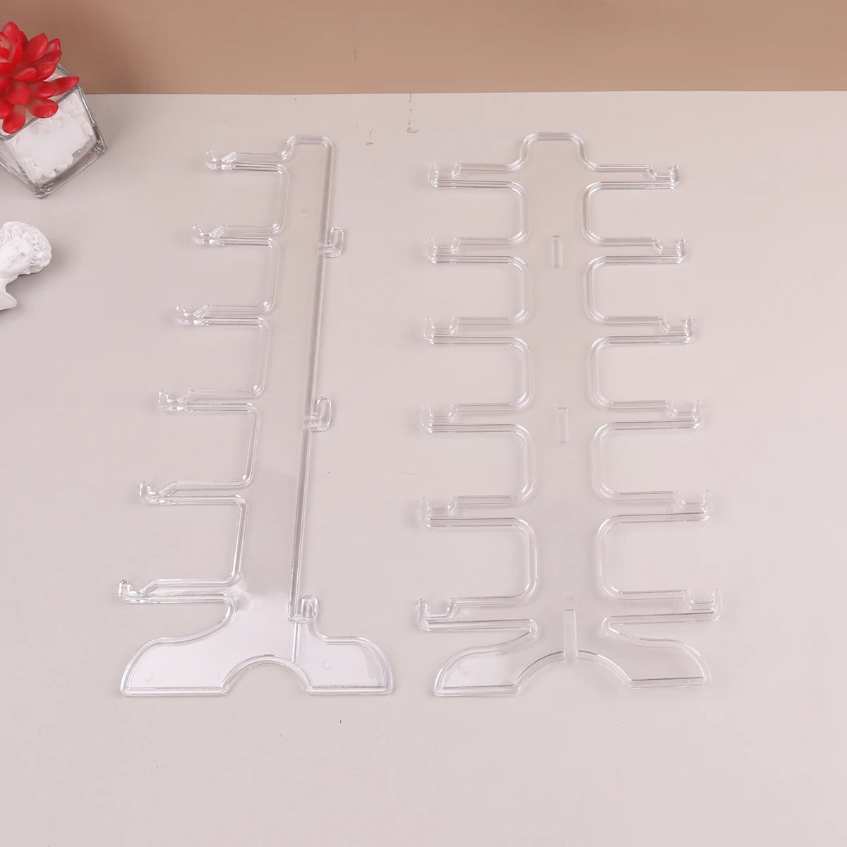 Plastic Sunglasses Display Rack – Eyeglasses Storage Stand for Home Organizer