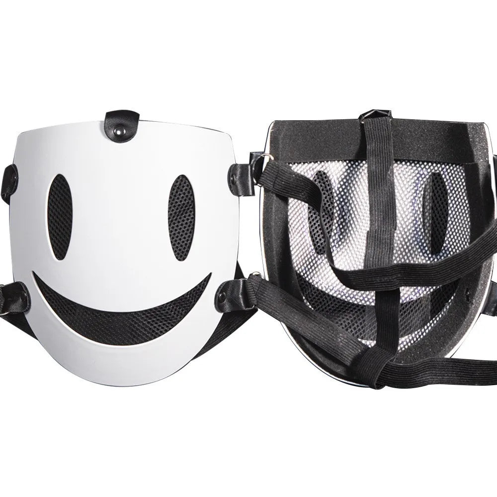 Smile Face Cosplay Party Mask – Anime Costume Accessory for Halloween, Carnival & DIY Party Decorations