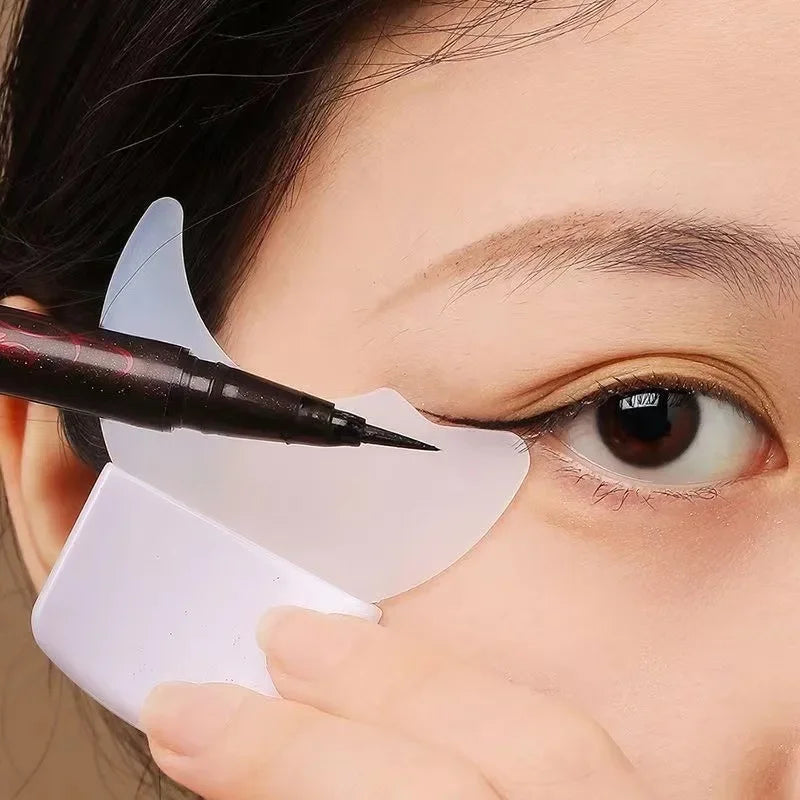Multi-Functional Eyeliner Stencil - Wing Tips & Lipstick Aid, Reusable Silicone Makeup Tools