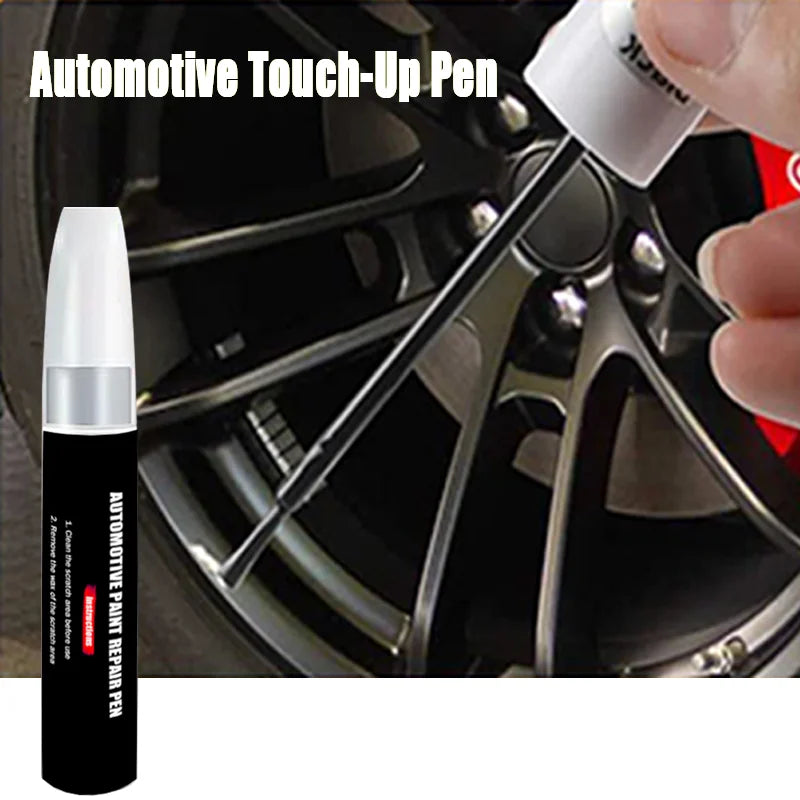 Automotive Wheel Touch-Up Paint Pen – Gloss, Matte Black & Silver/Grey Car Repair Accessory