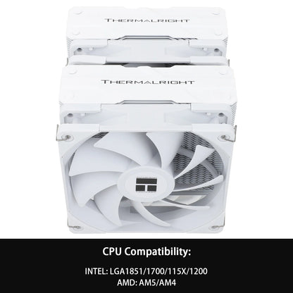 Thermalright Peerless Assassin 120 ARGB CPU Air Cooler – Digital Black Dual Tower High Performance Radiator for Intel LGA1851/1700/1200/115X & AMD AM4/AM5
