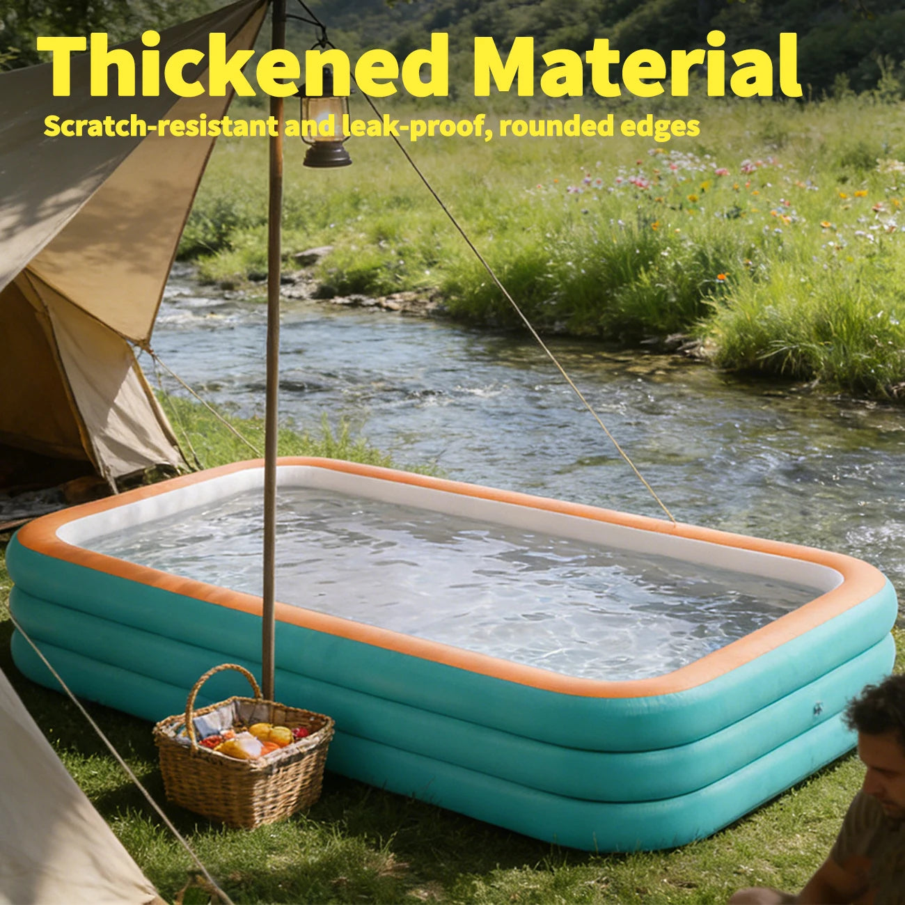 Heavy-Duty Inflatable Family Swimming Pool – Thickened Large Backyard & Lawn Pool for Outdoor Parties and Summer Fun