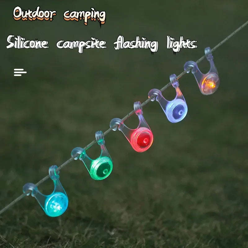 10-Group LED Atmosphere Rope Lights - Waterproof Outdoor Tent, Camping & Party Decoration Lamps