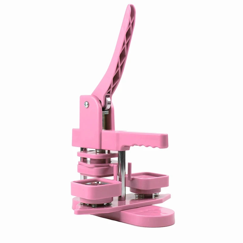 50x50mm Square Badge Press Machine - Rotating Manual for Refrigerator Magnets, Business Gifts, Home & Office Use