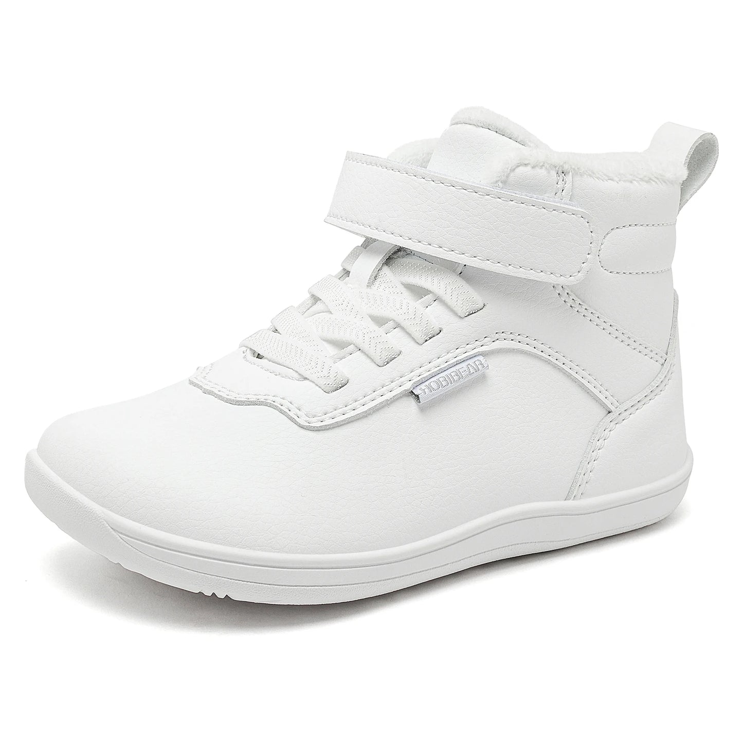 HOBIBEAR Kids Winter Shoes – Wide Toe Box Faux Fur Lined Ankle Sneakers for Boys & Girls