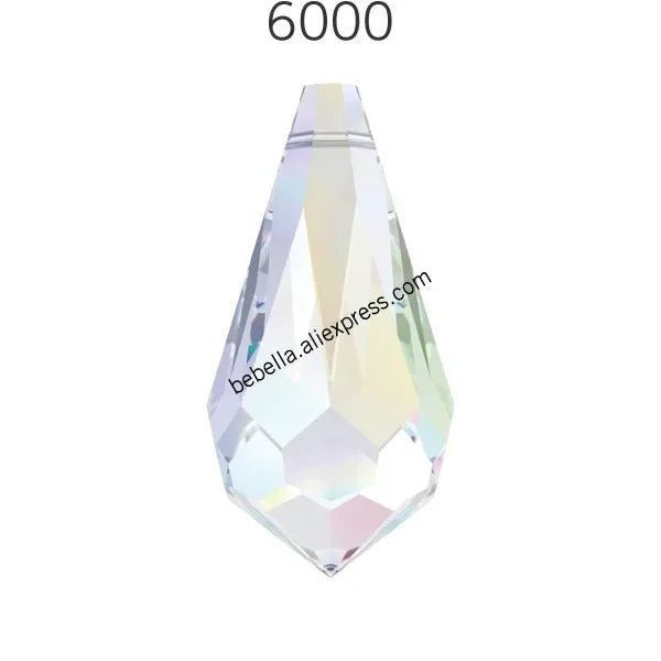 Austria Crystal Drop Pendant - Genuine 6000 Series Rhinestone Charm Bead for DIY Jewelry Making