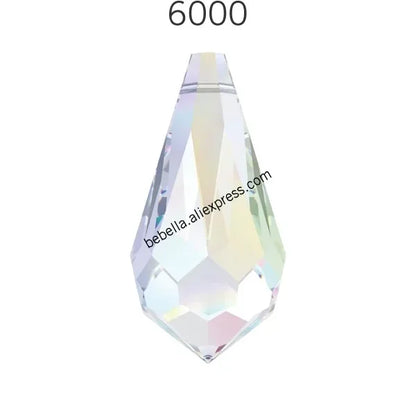 Austria Crystal Drop Pendant - Genuine 6000 Series Rhinestone Charm Bead for DIY Jewelry Making