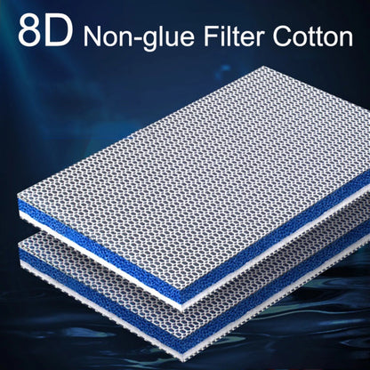 8D Sponge Filter for Aquarium - 8 Layer Foam Denitrifier Pad, Non-Gel Cotton Filter for Fish Tanks