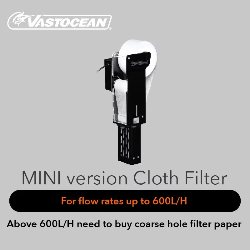 VASTOCEAN Mini Aquarium Filter Cloth Roll – Automatic Wet & Dry Separation Filter Paper Box for Fish Tank Filtration System