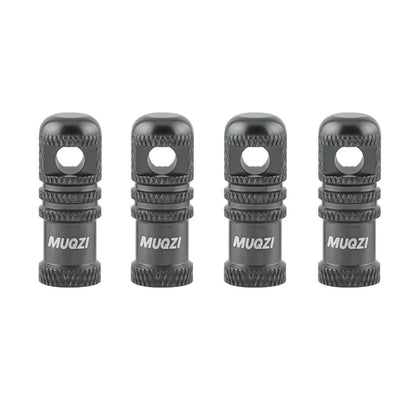 MUQZI 2/4PCS Presta Valve Caps with Core Remover — MTB Tubeless Tire Valve Stem Accessories
