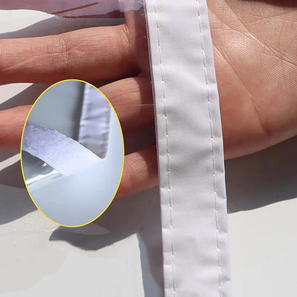 Winter Insulated Window Curtains – Thick Transparent Plastic, Windproof & Cold-Proof Sealing Screens