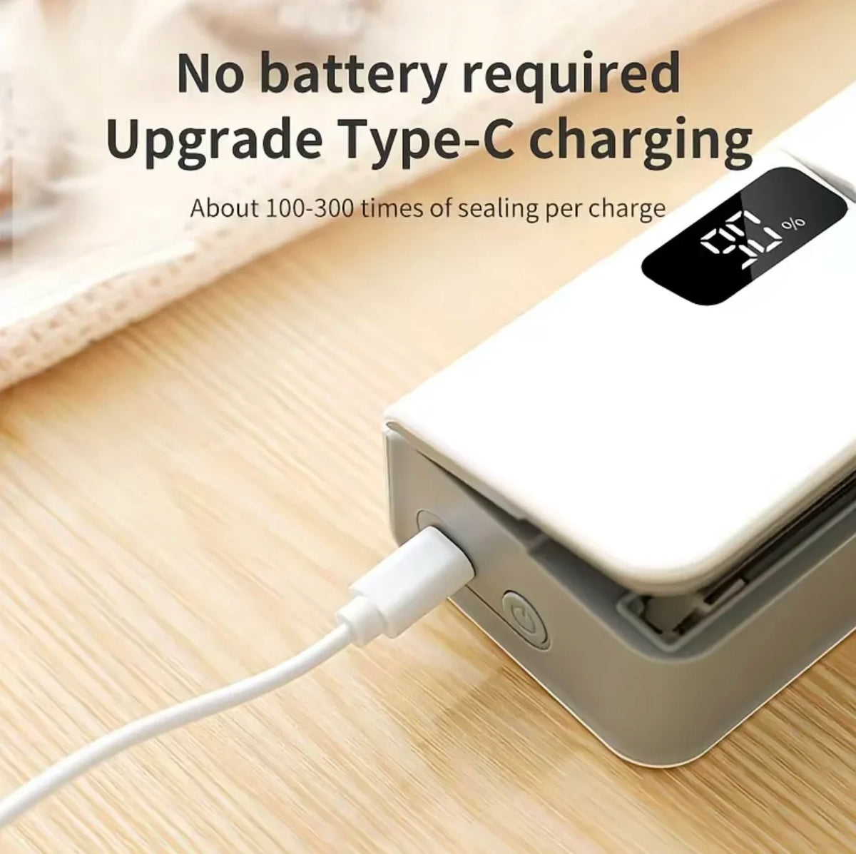 Mini Rechargeable Bag Sealer - Portable Handheld Heat Sealing Machine for Food Storage & Packaging
