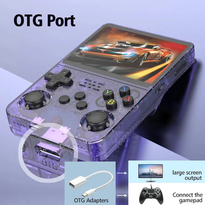 Open Source R36S Retro Handheld Video Game Console - Linux System - 3.5 Inch IPS Screen - Portable Pocket Video Player - 64GB Games - R35S