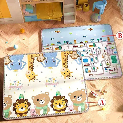 Baby Crawling Play Mat - Non-Toxic EPE Foam Safety Rug, 1cm Thickness, Two Thickness Options and Five Sizes for Kids’ Play Areas