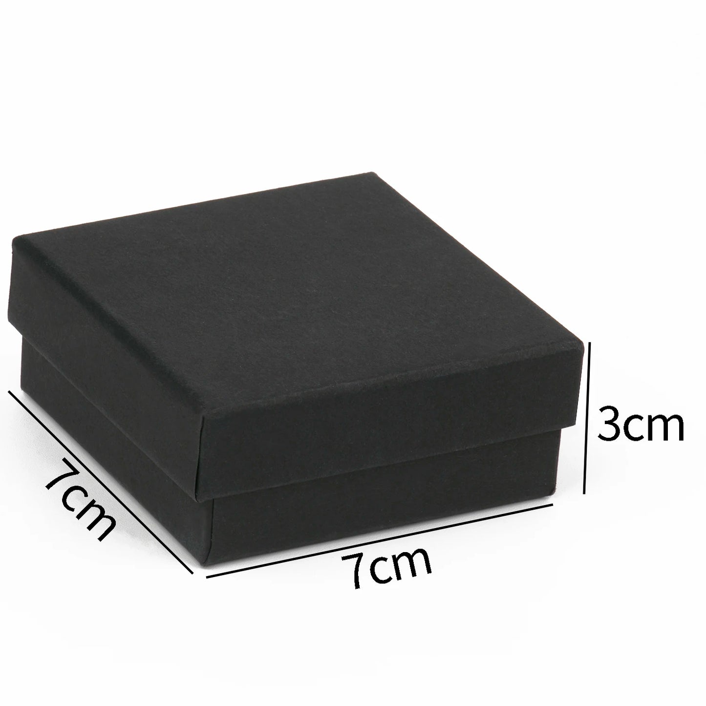 Black Square Jewelry Gift Box Organizer — Display & Packaging for Rings, Earrings, Necklaces, Bracelets, Brooches