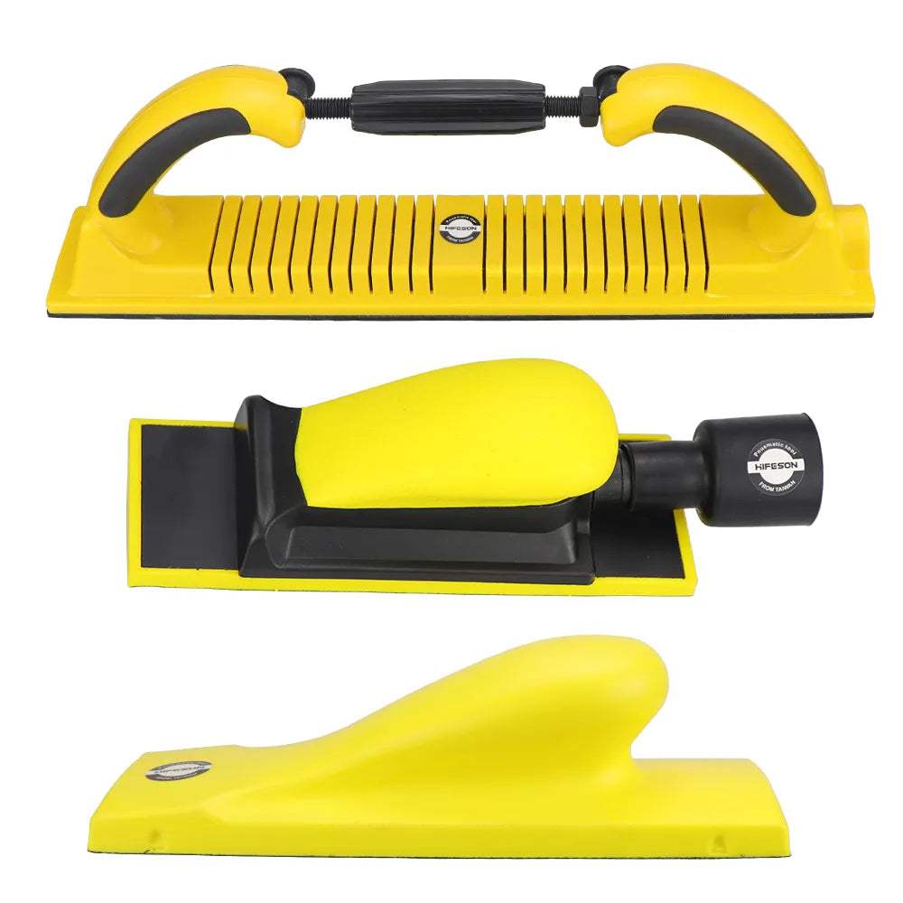 Dry Grinding Hand Push Board Car Putty Ash Hand Planer: Rectangular Vacuum Arc Sandpaper Grinding Ash Board Body Repair Tool