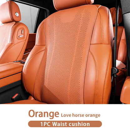 Universal Leather Car Seat Cushion - Breathable Perforated Four-Season Seat Cover