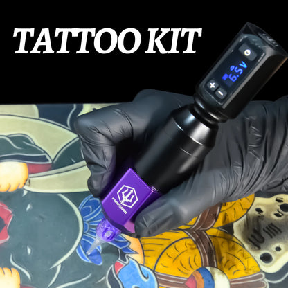 POSEIDON Lightweight Tattoo Pen Kit – Wireless Permanent Makeup Tattoo Machine with Power Supply & Gun Kit