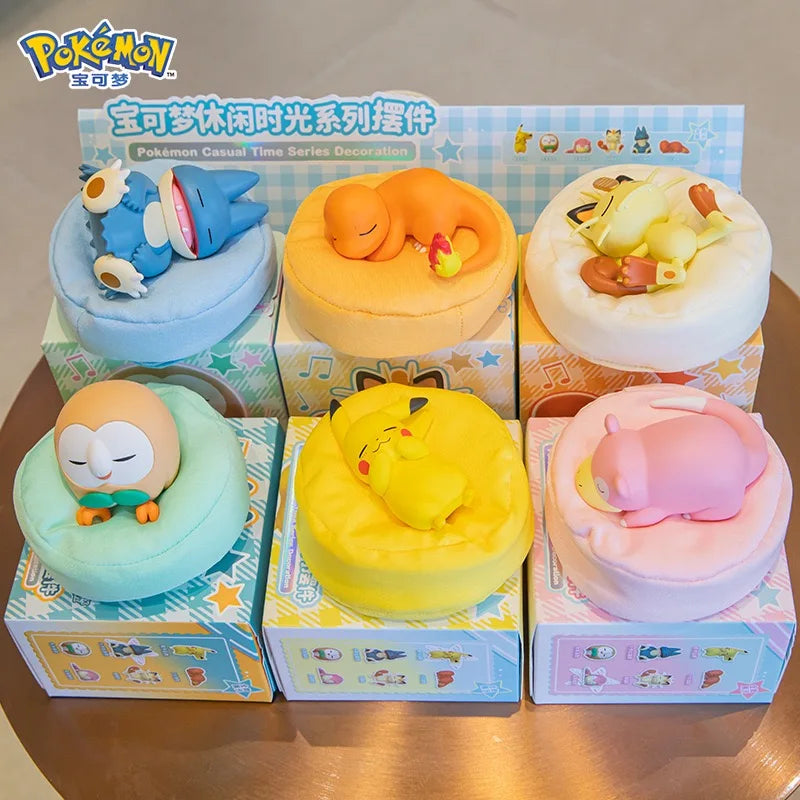6 Styles Pokémon Starry Dream Series Figures — Pikachu, Meowth, Rowlet, Charmander, Gible Action Toys & Collectible Gifts