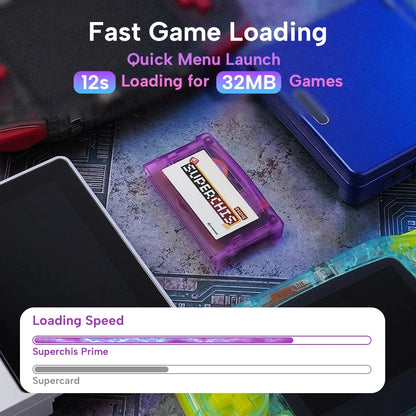 SuperChis Prime GBA Cart Reader - 256KB SRAM, 1Gbit NOR Flash & 1Mbit SRAM for GBA, GB Player, NDS & NDSL Consoles