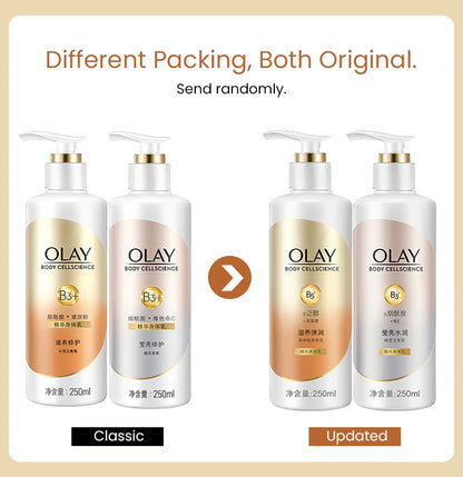 OLAY Body Cellscience Nourishing Lotion – Forest Berry & Rich Tuberose Flavors, Random Old/New Packaging