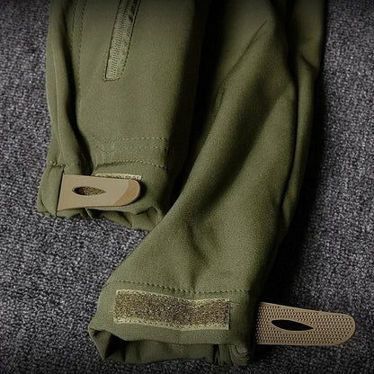 Men’s Winter Thicken Camo Tactical Suit — Waterproof Hooded Jacket & Fleece Pants Outdoor Hunting 2-Piece Set