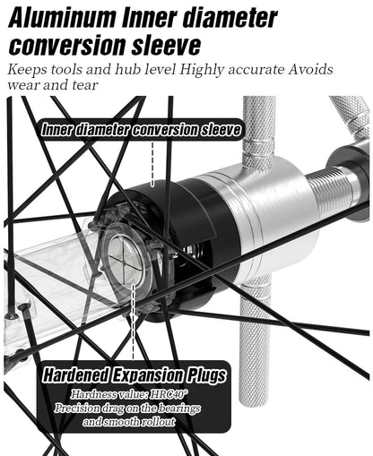 LEBYCLE Bike Hub Bearing Removal Tool — MTB & Road Bicycle Hub Tower Puller for Hub Repair