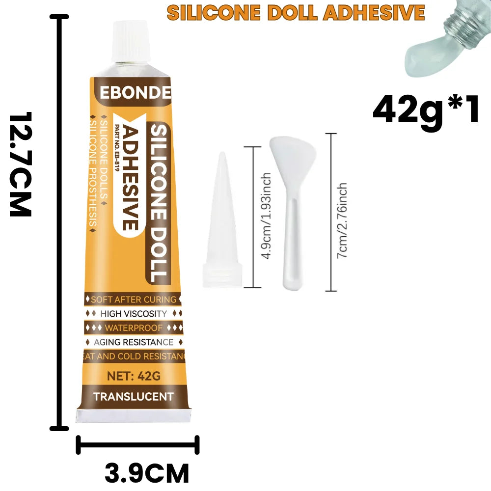 Strong Adhesive Glue - Multi-Surface Repair Glue for Silicone, Plastic, Metal, Glass, Dolls, Prosthetics, and Toys