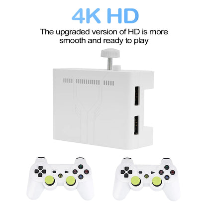 Ampown Y7 256GB Video Game Console with Linux OS, 12,000 Built-in Games, Wireless Rechargeable Controller, Low Latency Gaming Player Gift