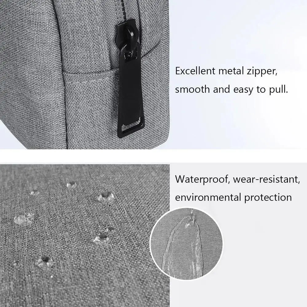 Waterproof Digital Accessories Organizer - Large Capacity Portable Travel Bag for Phone, USB Cables & Tech Gear